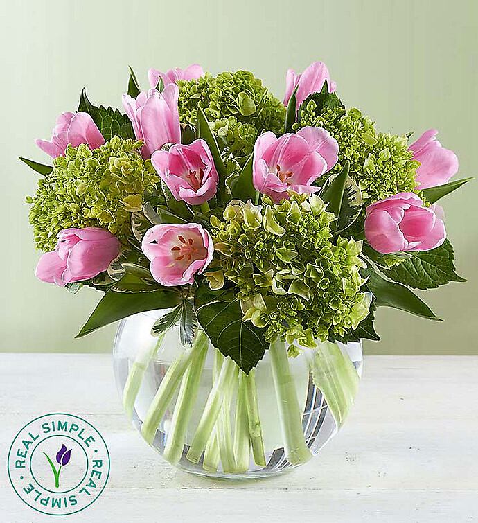 Splendid Spring Bouquet™ by Real Simple® arranged by a florist in Burr