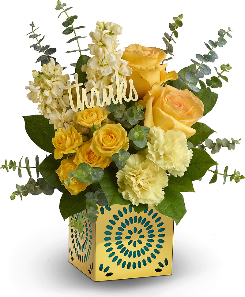 Shimmer Of Thanks Bouquet arranged by a florist in Burr Ridge, IL Bud
