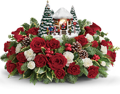 Thomas Kinkade&amp;#039;s Jolly Santa Bouquet