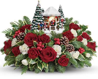 Thomas Kinkade&amp;#039;s Jolly Santa Bouquet