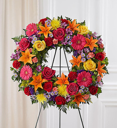 Serene Blessings&amp;trade; Standing Wreath- Bright